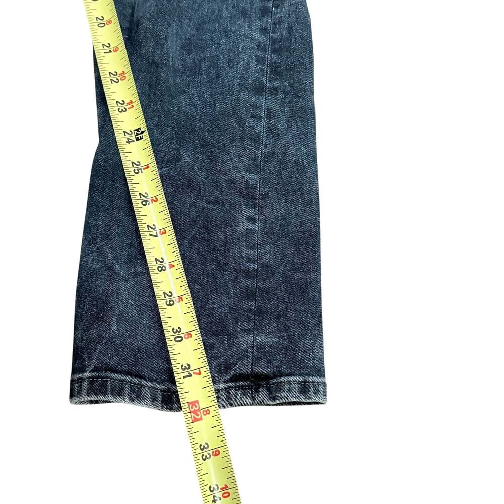 H&M Divided Men's Blue Acid Wash Skinny Moto Biker Jeans 38X32 - Picture 7 of 7